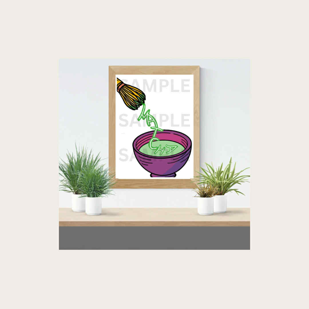 Matcha Station Artwork (A3 Digital Download)